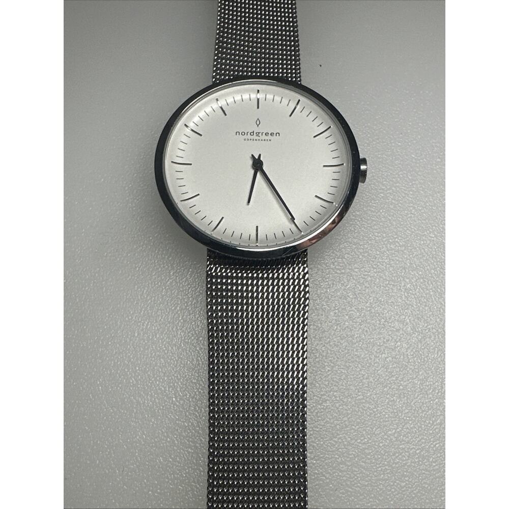 Nordgreen Infinity Ladies Steel Watch 33mm White Dial Mesh Strap